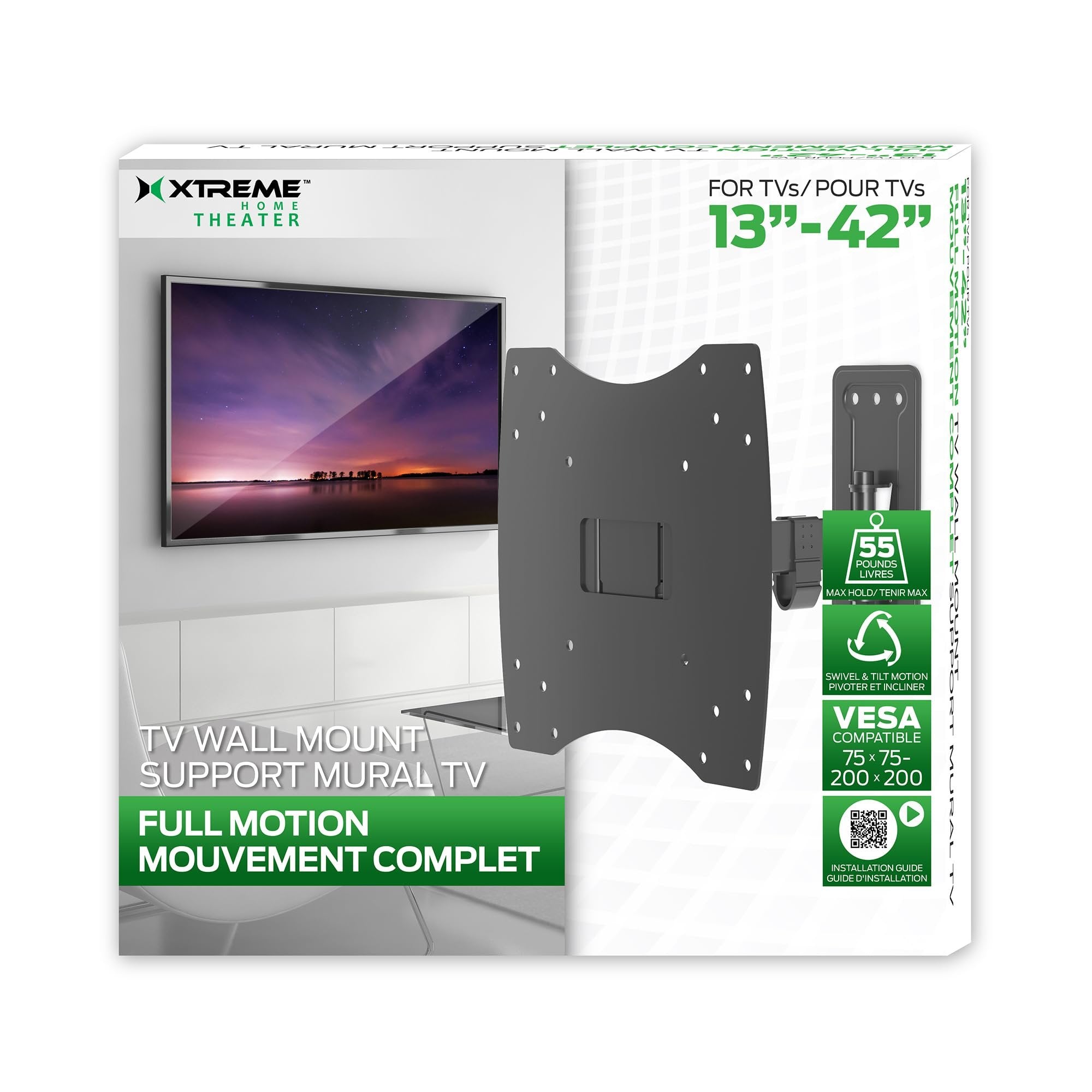 DJ Tech Full Motion TV Bracket