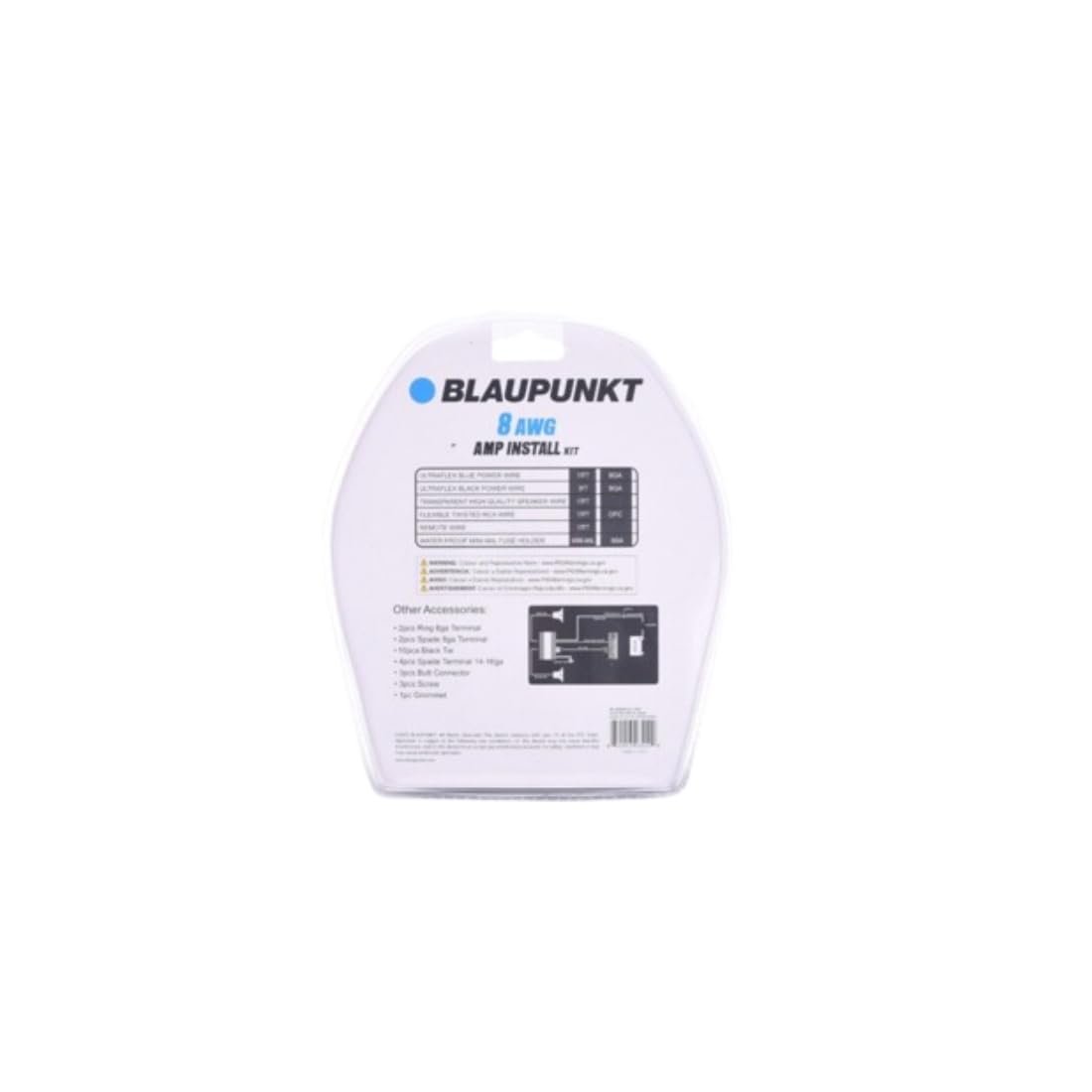 BLAUPUNKT BMK88 8 AWG Gauge Car Audio Complete Amplifier Installation Kit Elevate Your Speaker Sound System