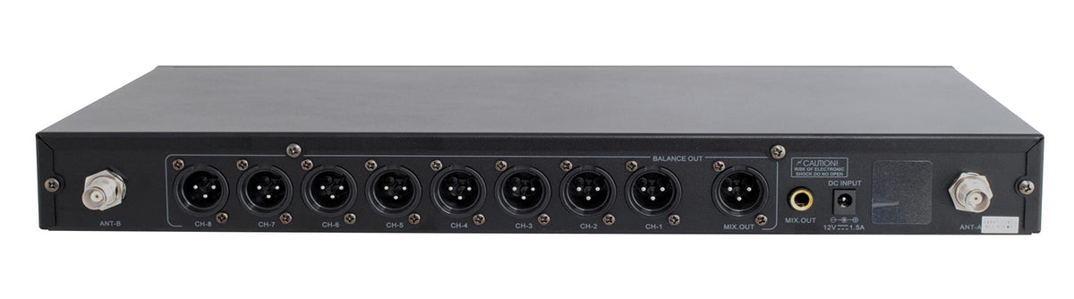 VocoPro UDX-ACAPELLA-8 Professional Digital UHF PLL Wireless Mic System with Eight Handheld Vocal Microphones