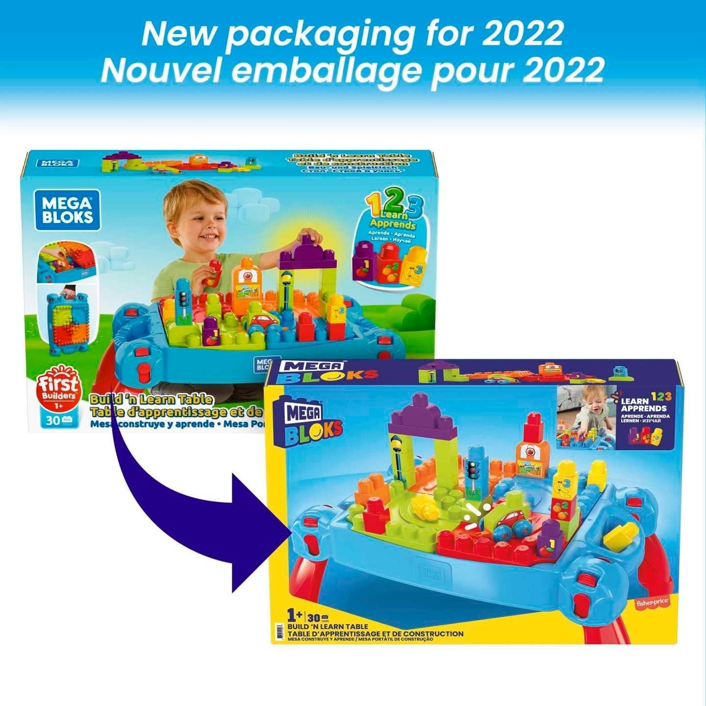 Mega Bloks Build 'n Learn Table