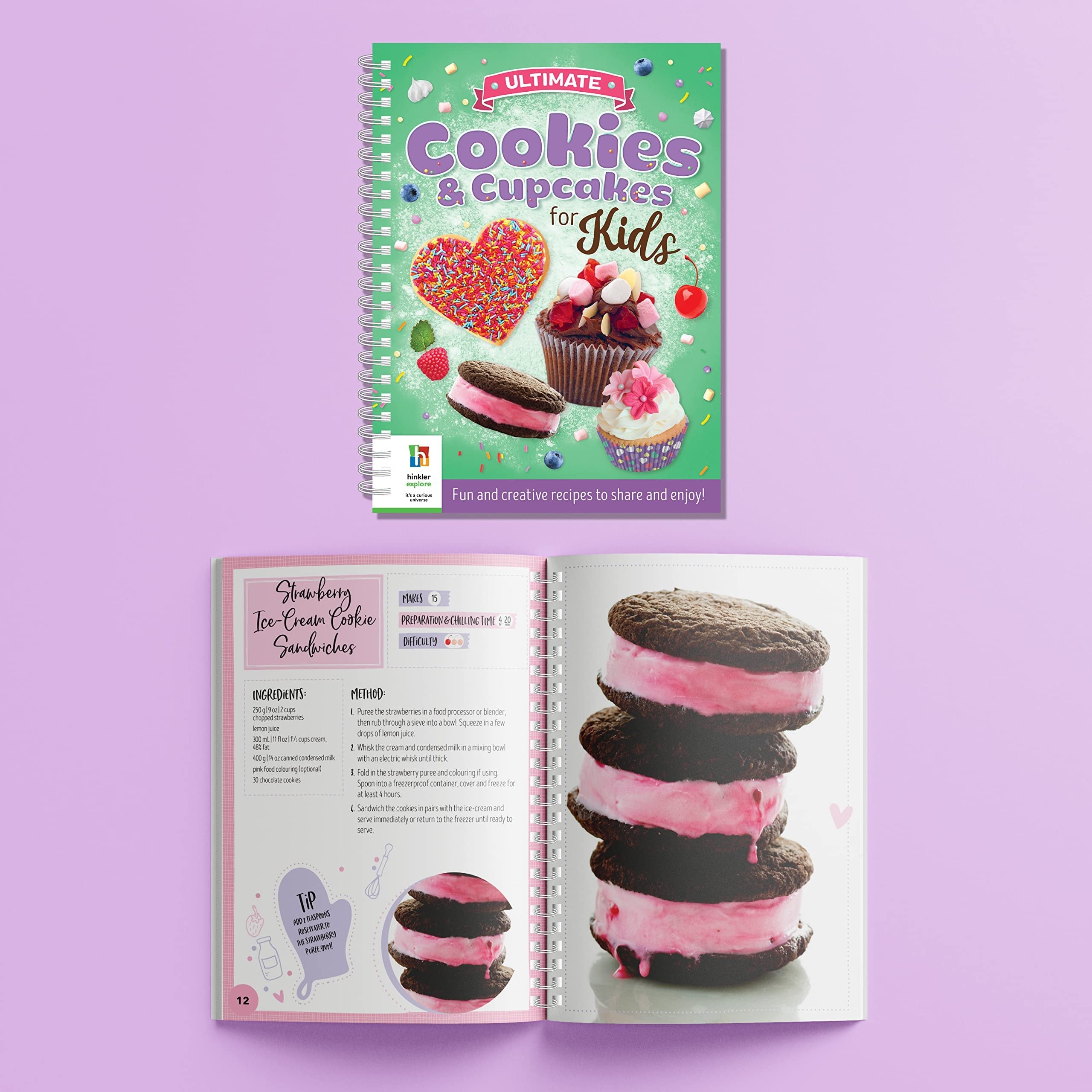 Hinkler Ultimate Cookie & Cupcakes for Kids - Cookbook With Baking Utensils and Guides - Children's Hobbies - Learn to Bake - For Ages 8 to 12