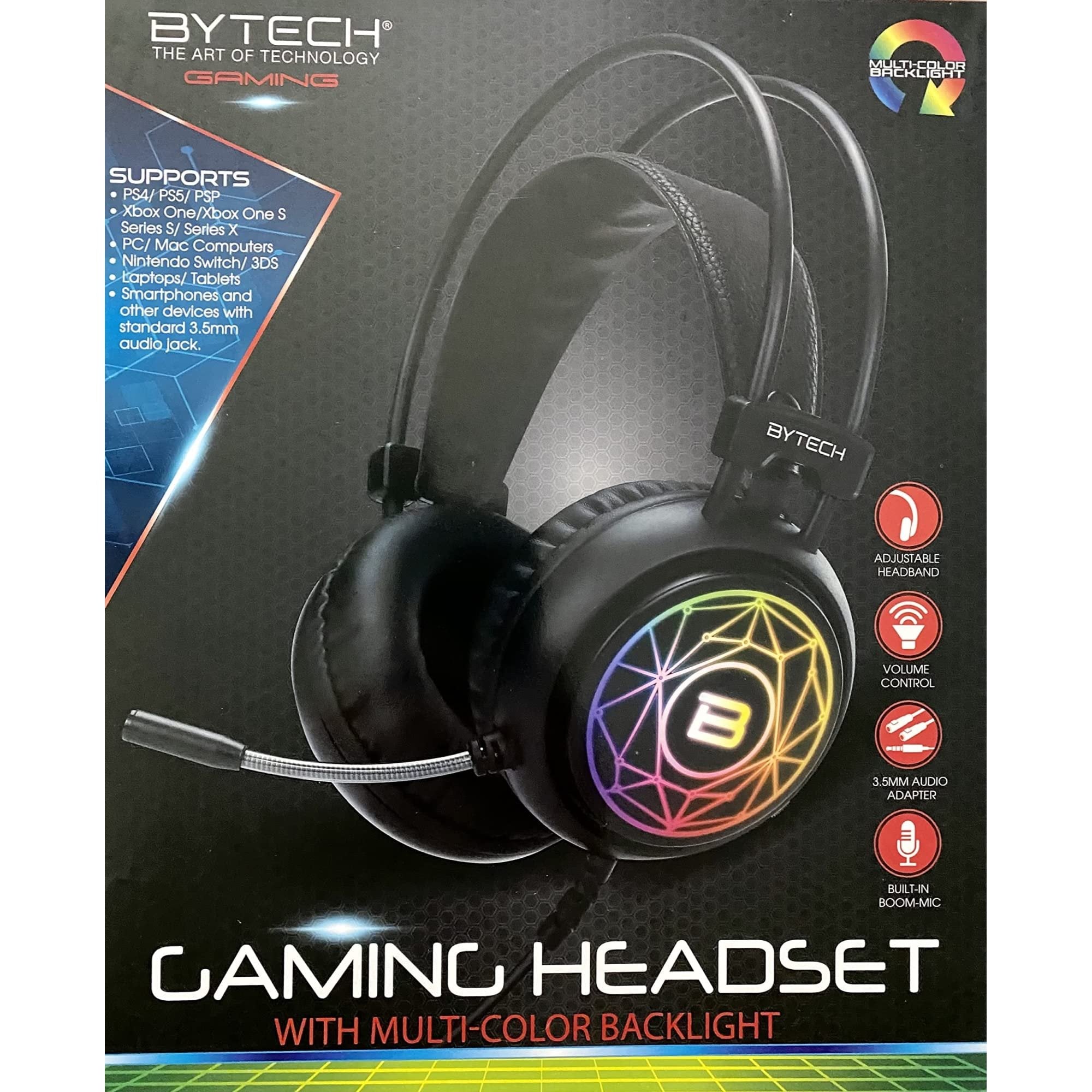 PIE BYTECH Light UP Gaming Headset
