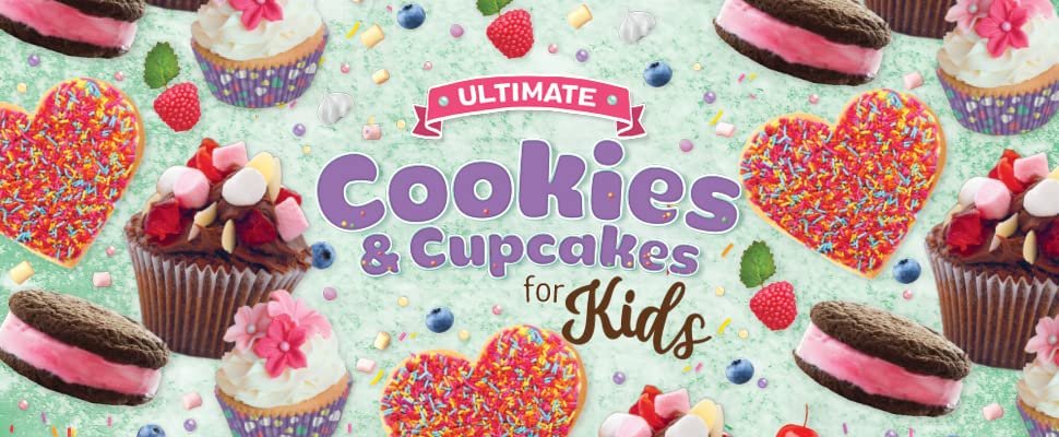 Hinkler Ultimate Cookie & Cupcakes for Kids - Cookbook With Baking Utensils and Guides - Children's Hobbies - Learn to Bake - For Ages 8 to 12