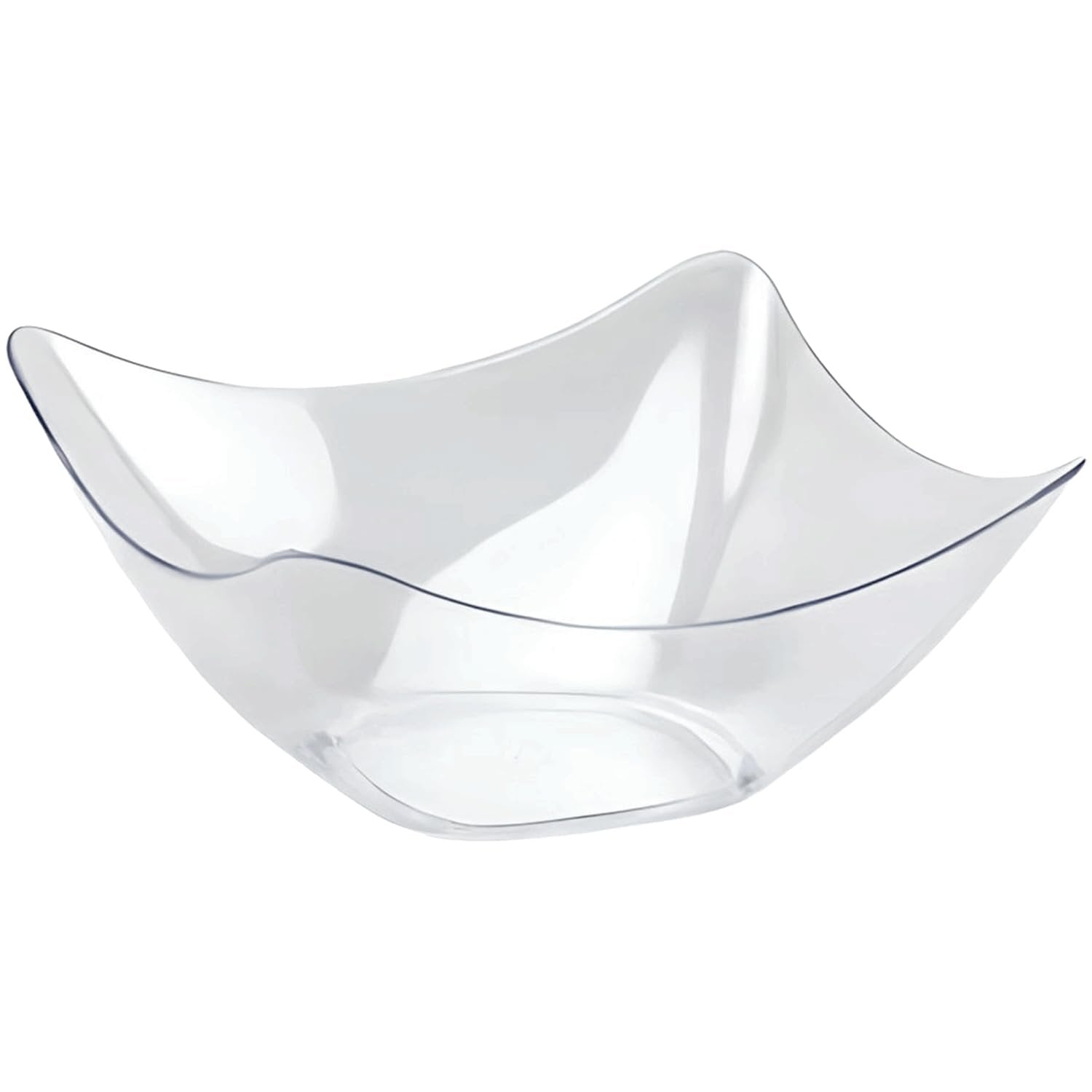 Lillian Tablesettings Mini Flutter Bowl-3 oz | Clear | Pack of 12 Plastic Serve-ware (64536)
