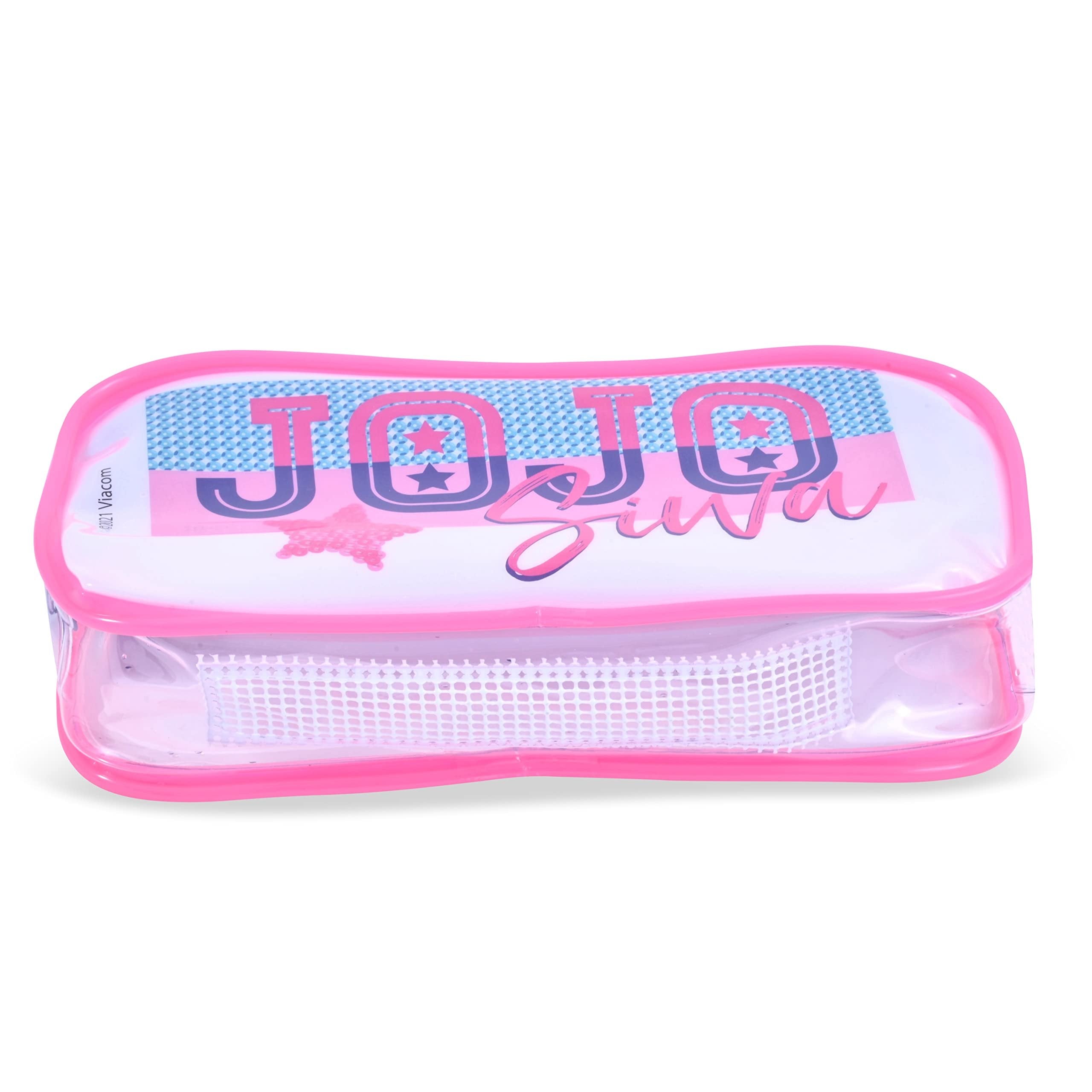 JoJo Siwa Kids Swim Goggles for Girls | Girls Swimming Goggles with Carrying Case (Pink-Blue)