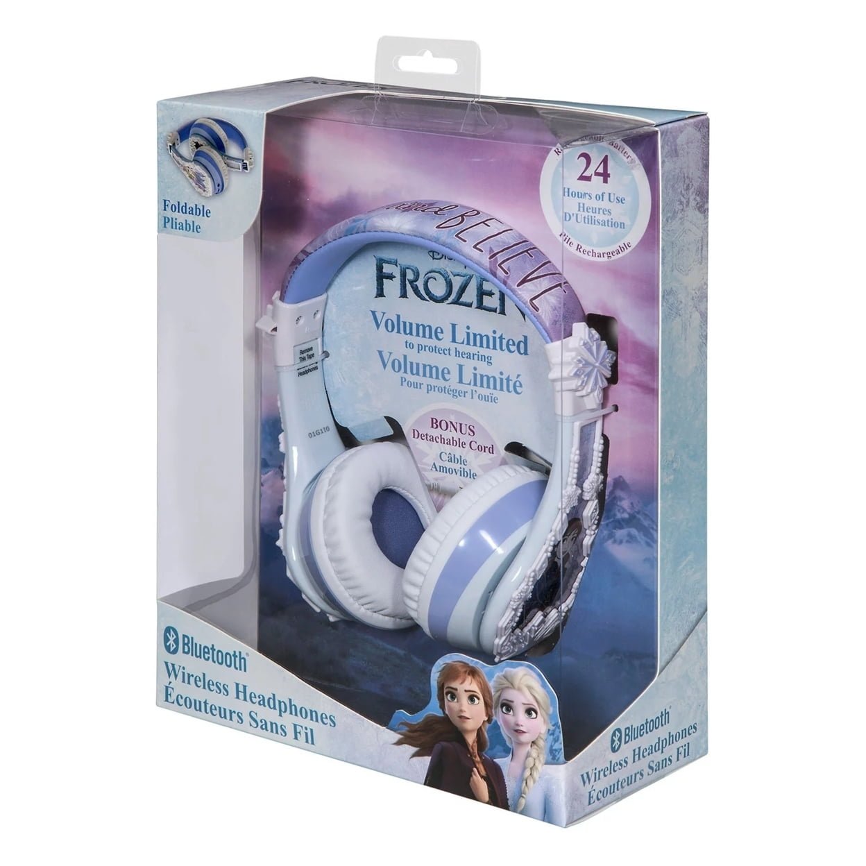 Disney Frozen Bluetooth Headphones for Kids, Volume Limiting