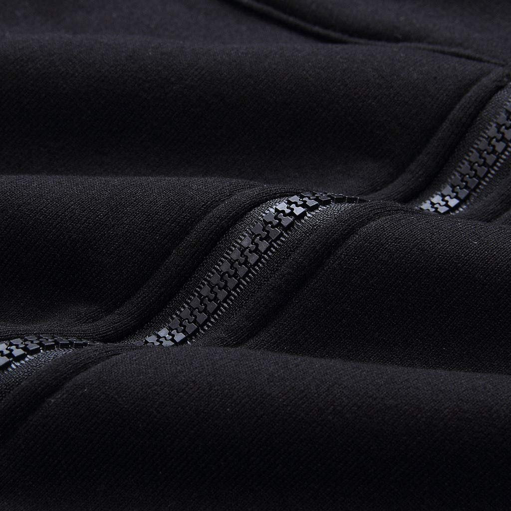 Women Warm Zipper Open Winter Hoodies Sweatshirt Long Coat Jacket Tops Outwear
