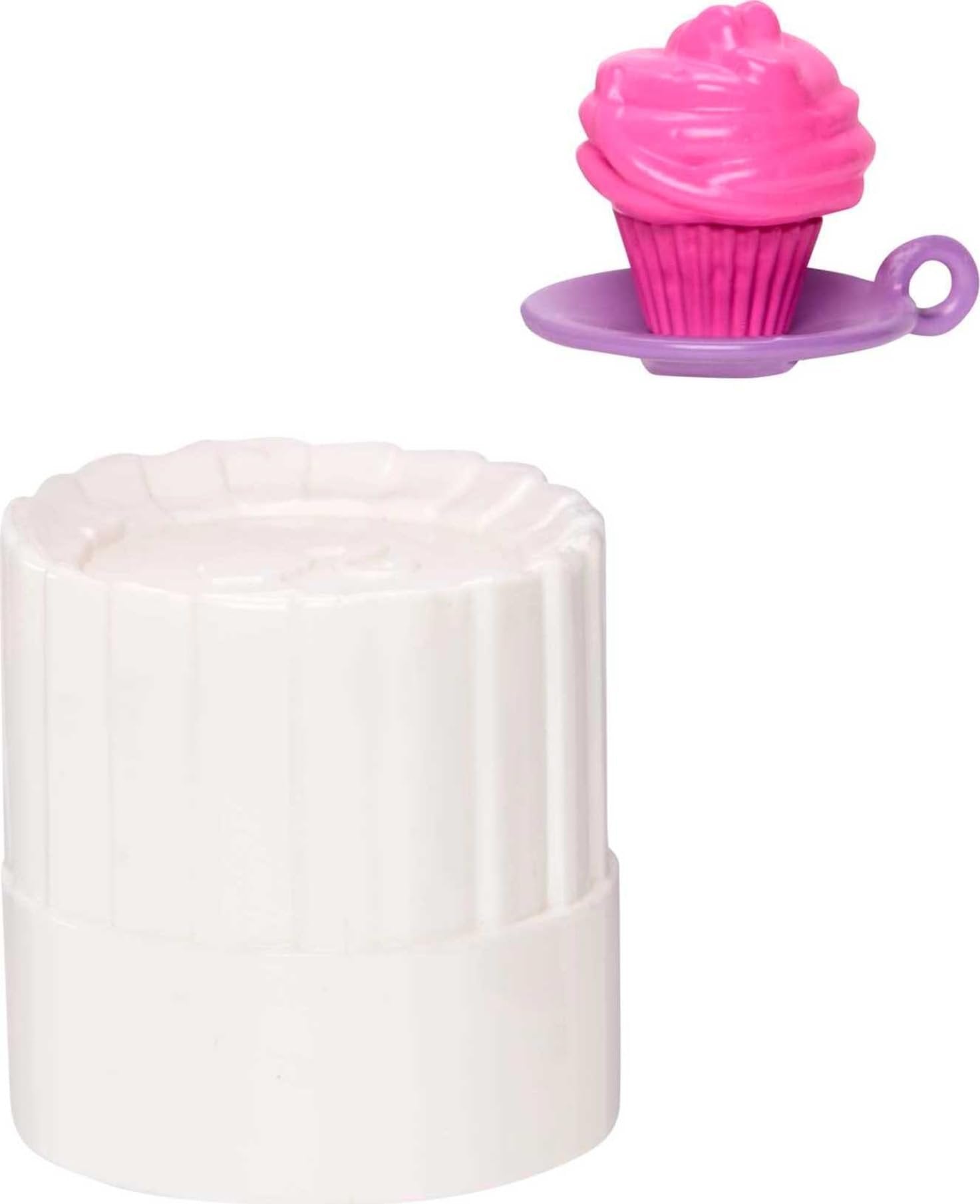Barbie Careers Fashion Doll & Accessories, Pastry Chef Wearing Removable Baking Outfit with Hat & Cake Slice