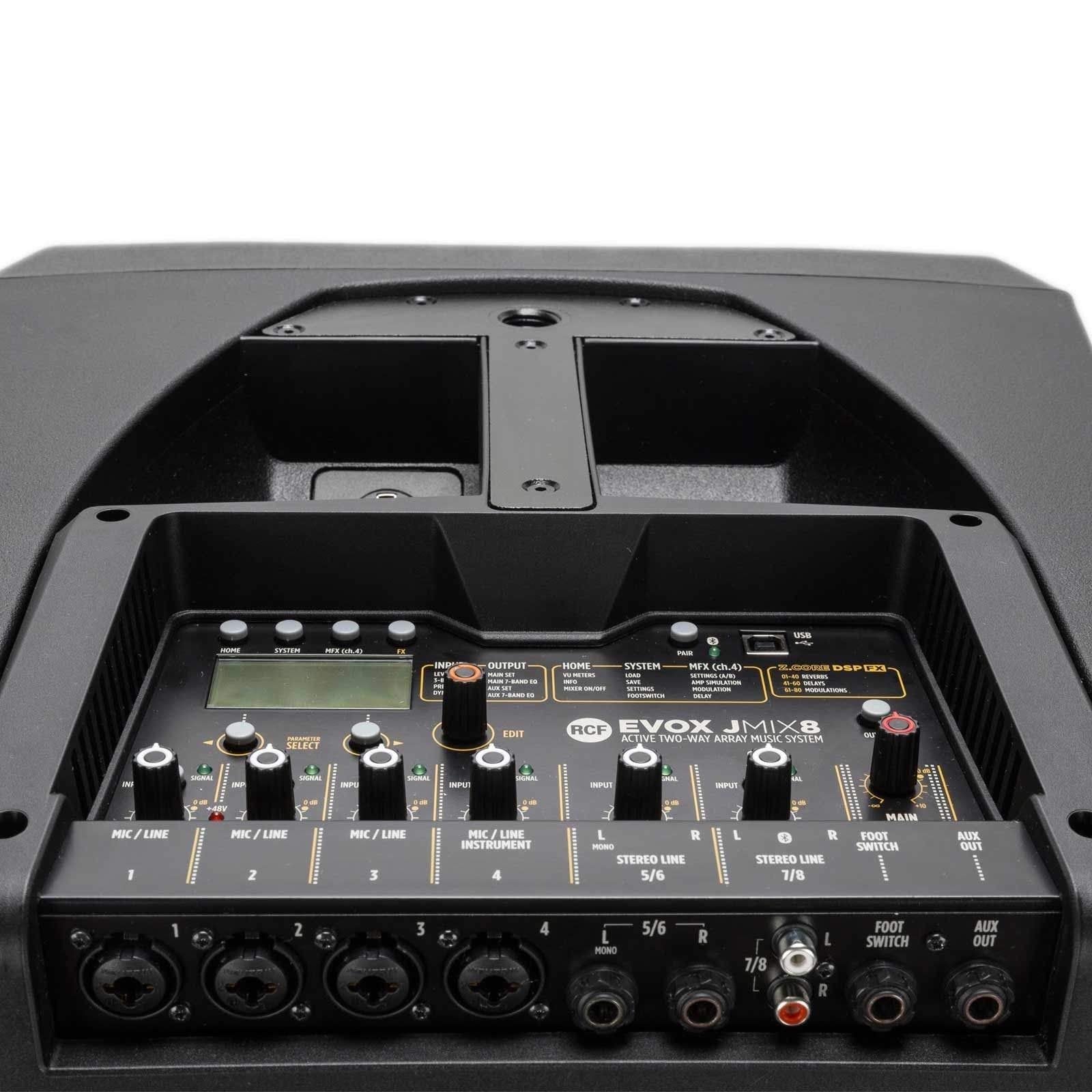 RCF Evox JMix 8 Powered 2-Way Array w/Built-In Mixer