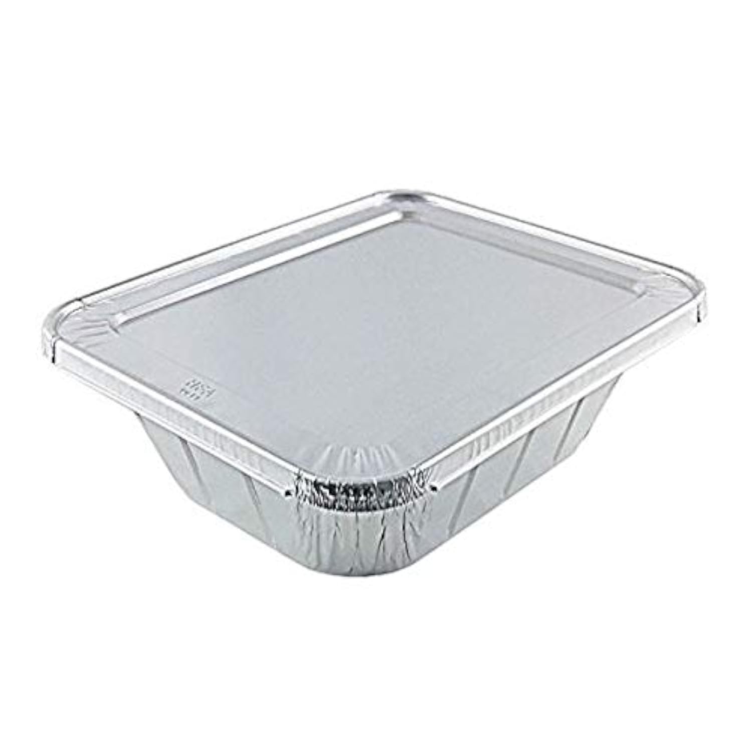 Premium Silver Aluminum Pan Lids - Half Size (Pack of 5) - Durable & Sleek Design - Perfect Fit for Various Pans