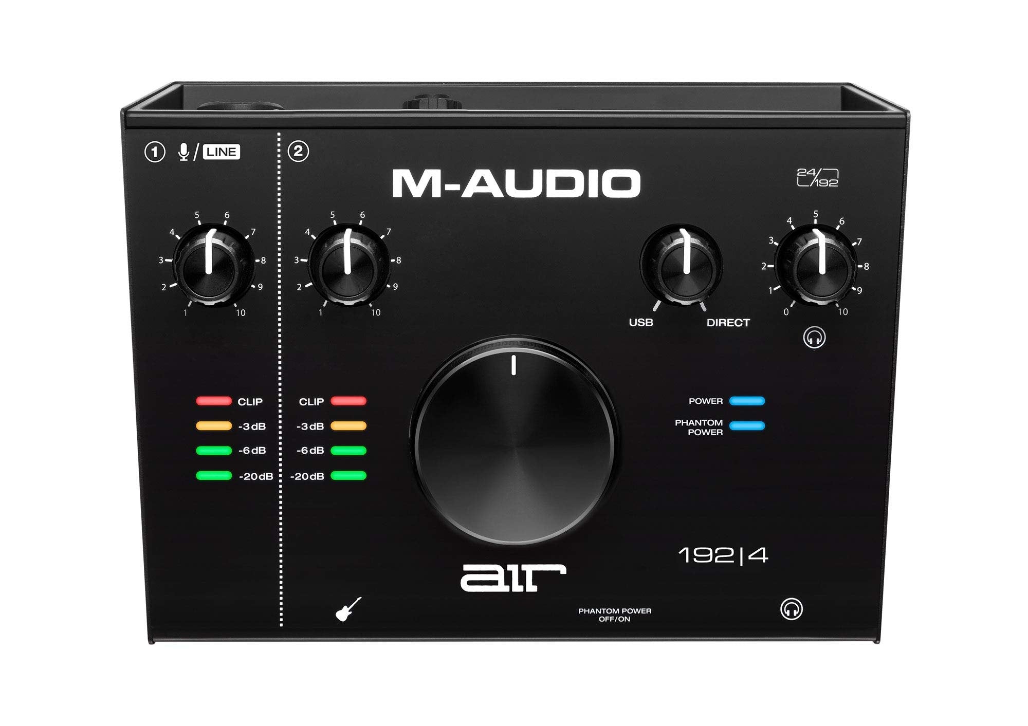 M-Audio USB C Audio Interface, XLR Condenser Microphone and Studio Headphones for Recording, Podcasting, Streaming with HD Sound - AIR192x4 VSPro