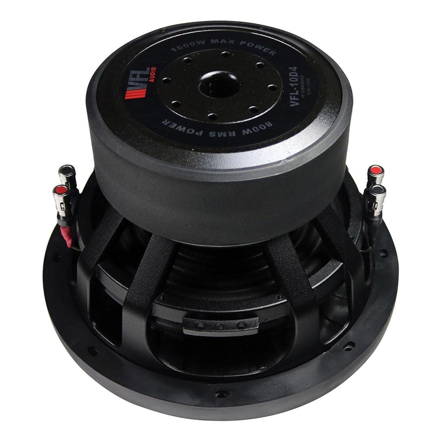 American Bass VFL-COMP10-D4 10 inch Subwoofer 800 Watt Max 400 Wrms Dual 4 Ohm VFL Series Pro Car Audio Bass Speaker with High-Temperature Voice Coil & Heavy Duty Magnet (Single)