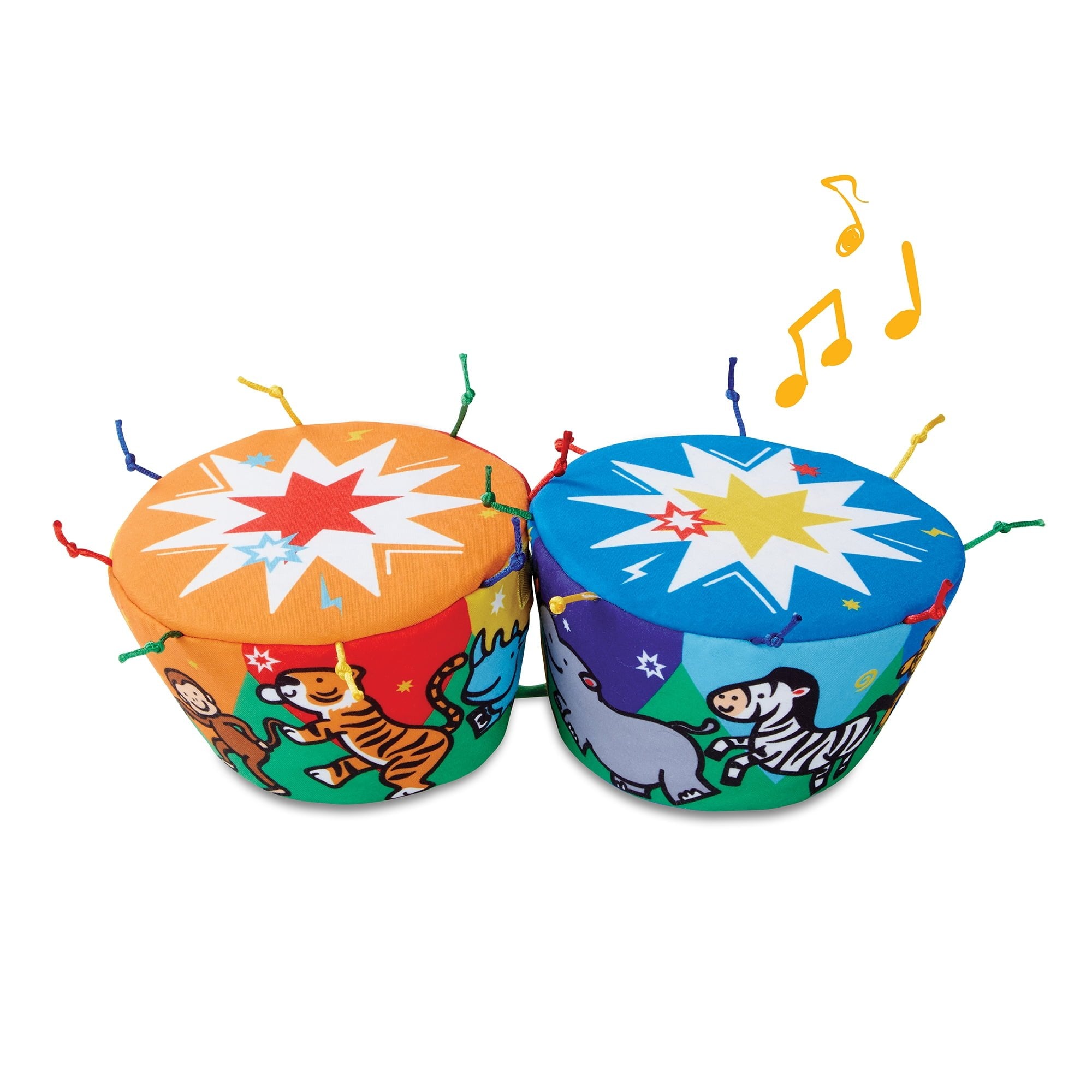 Melissa & Doug K's Kids Bongo Drums Soft Musical Instrument