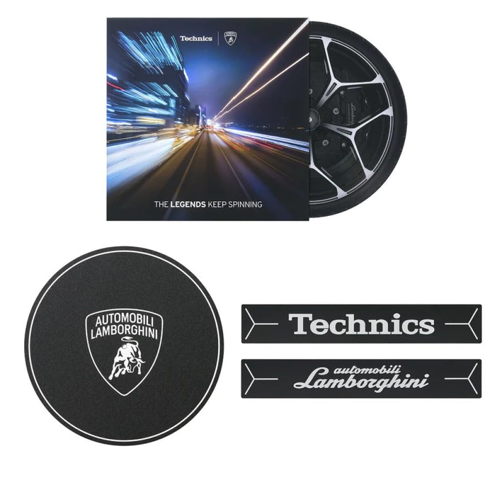 Technics SL1200M7BPG DJ Turntable Lamborghini Coreless Direct Drive Motor Achieving Stable Rotation Torque Brake Speed Adjustment Reverse Play Function Black/Green