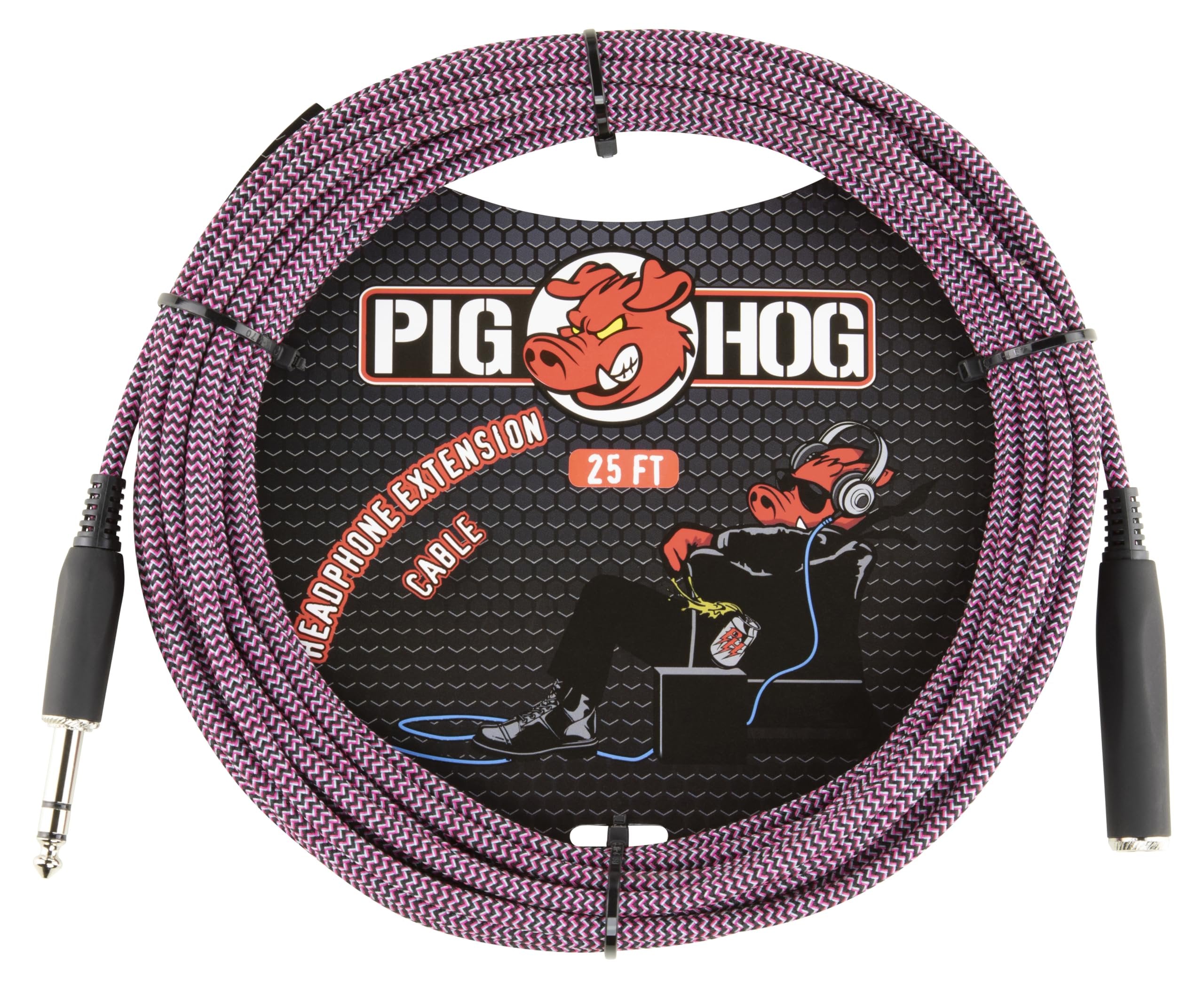 Pig Hog PHX14-25RPP Headphone Extension Cable 25 Foot