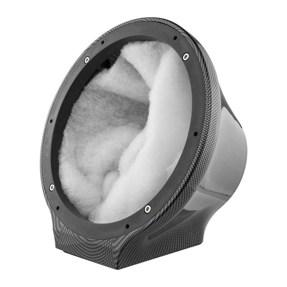 DS18 CF-JS8 Carbon Fiber Flat Mount POD Universal Enclosure 8" - for All Elements Jet SKI, Marine, Jeep & UTV/ATV - Pair (NO Speaker)