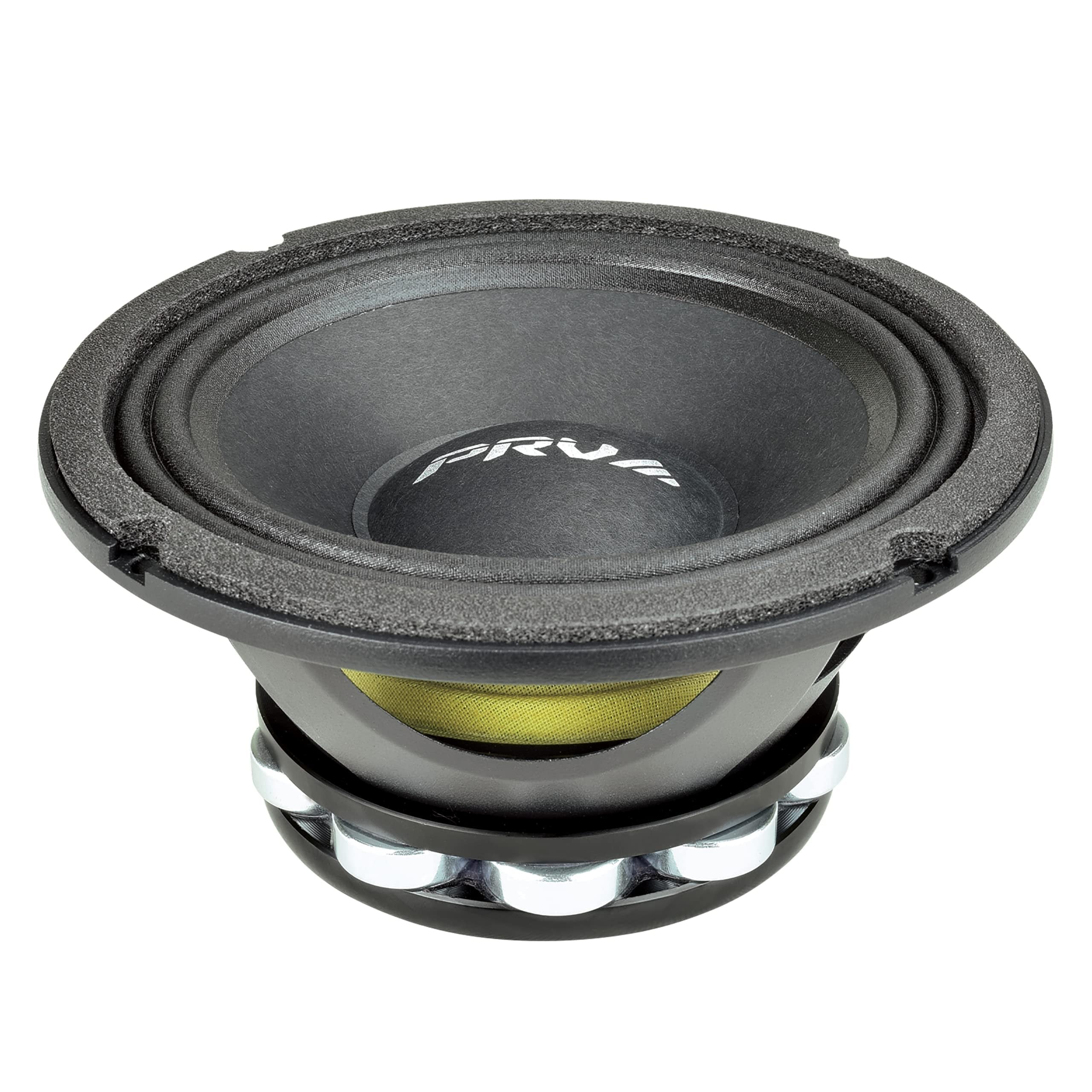 PRV AUDIO 6.5 Inch Midrange Speaker 6MR500-NDY-4 500 Watts 4 Ohm Neodymium Magnet, High Output Loudspeaker for Car Audio & Motorcycle (Single)