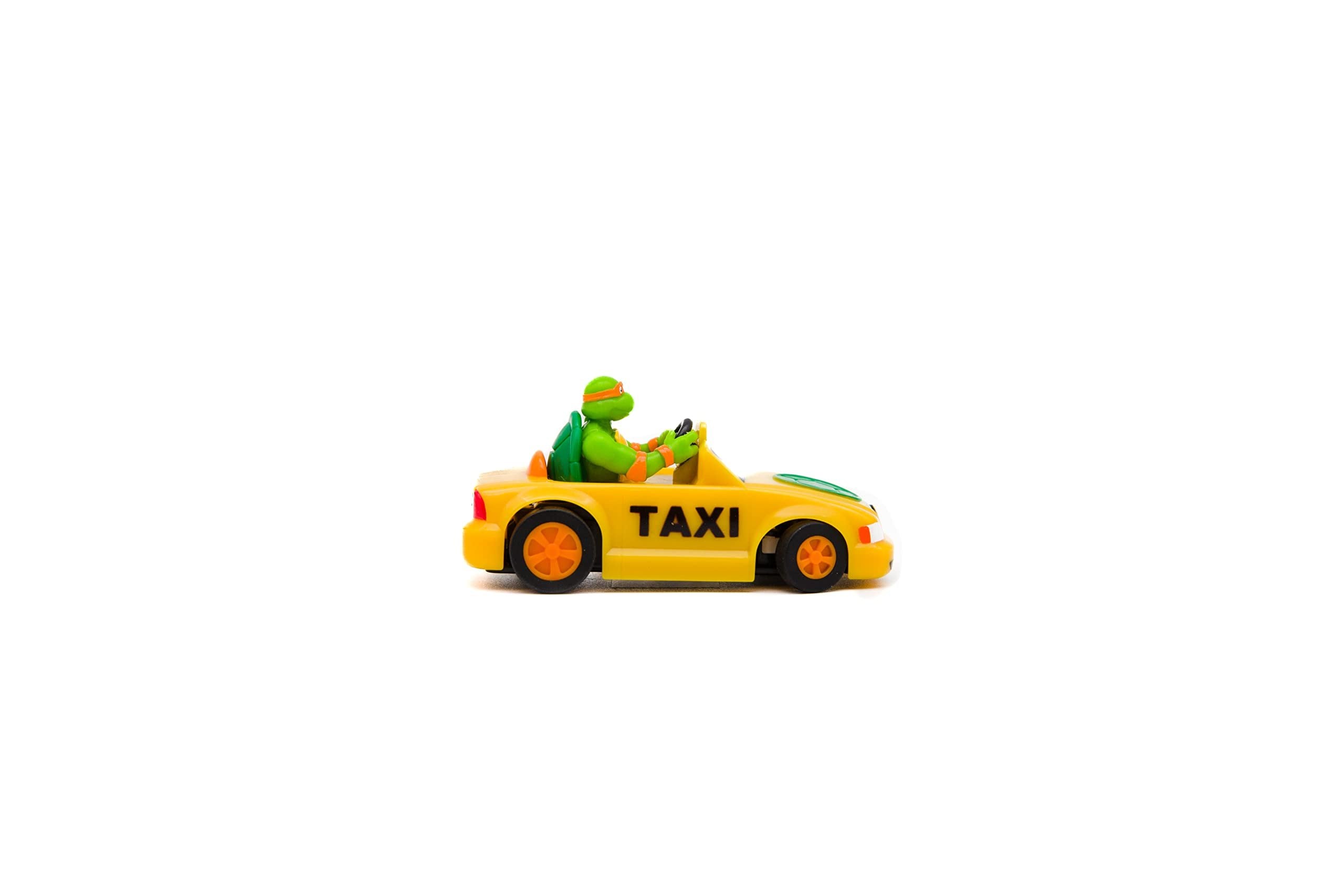 Teenage Mutant Ninja Turtles Toy, Michelangelo Micro Shell Racer Vehicle, TMNT Ninja Racing Toy for Kids, Classic Edition for Kids, Ages 3+