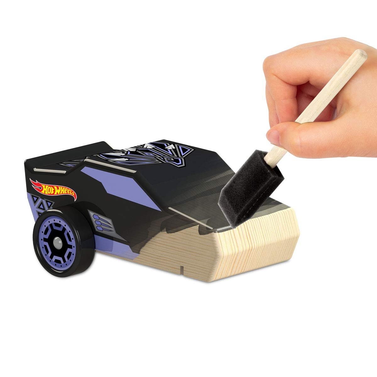 Hot Wheels Tara Toy 2pk Wood Racer - Black Panther/Capt America (58787)
