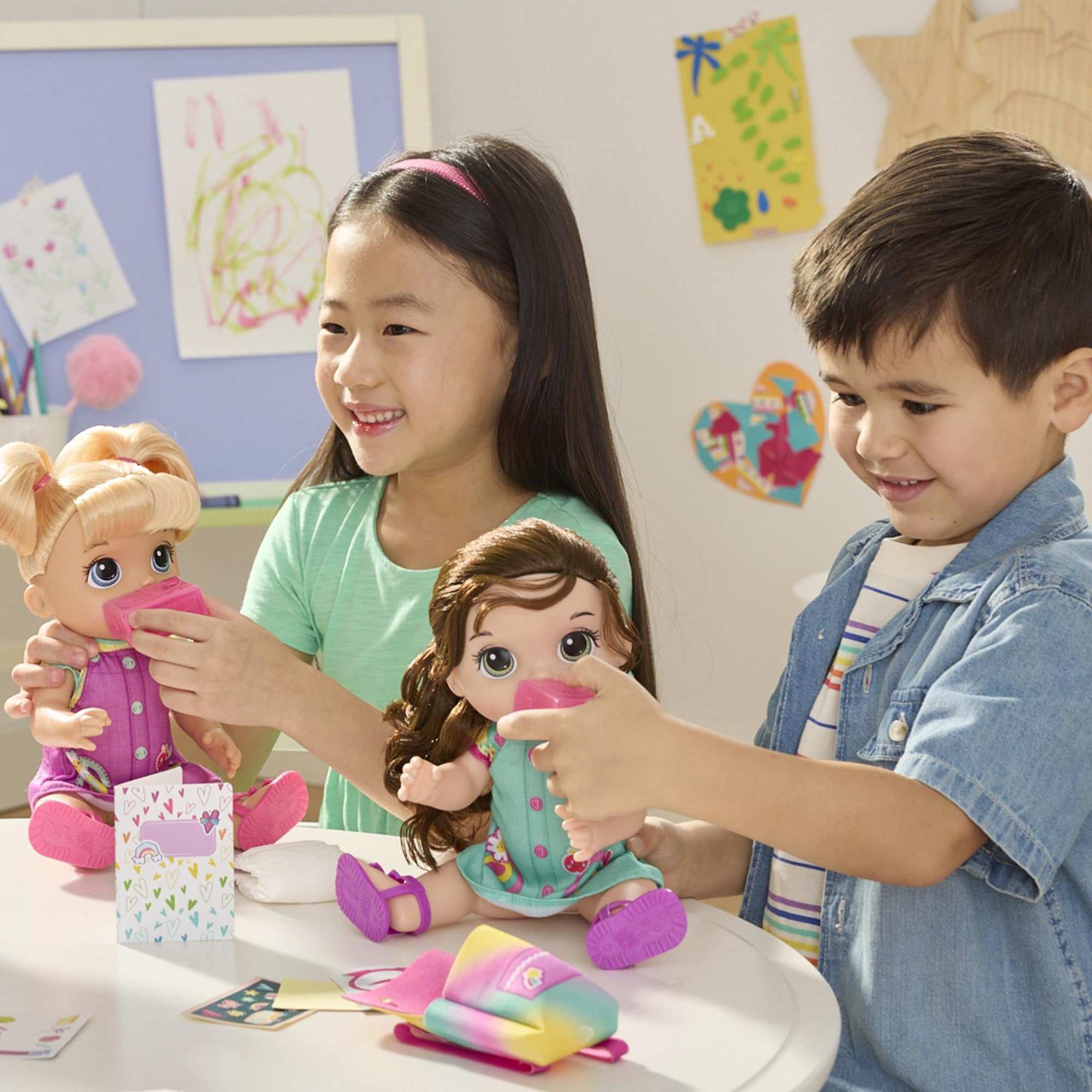 Baby Alive Time for School Baby Doll Set, 12 Inch, Back to School Toys for Girls & Boys, Blonde Hair, Preschool Gifts for Kids, Ages 3+ (Amazon Exclusive)
