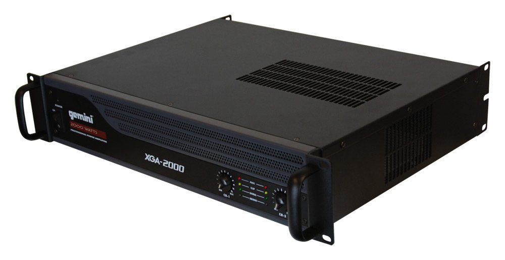 Gemini XGA Series XGA-2000 Professional Quality PA System DJ Equipment Power Amplifier with 2000 Watt Instant Peak Power