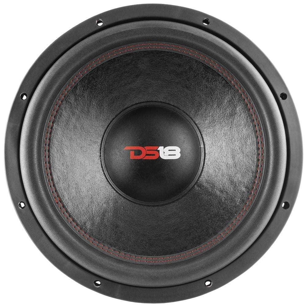 DS18 Elite Z15LE Subwoofer in Black - 15", 2,000W Max Power, 1,000W RMS, 4+4 Ohms, 4 Layer DVC - Premium Car Audio Bass Speaker Great for Low Frequencies and High Power Applications (1 Speaker)