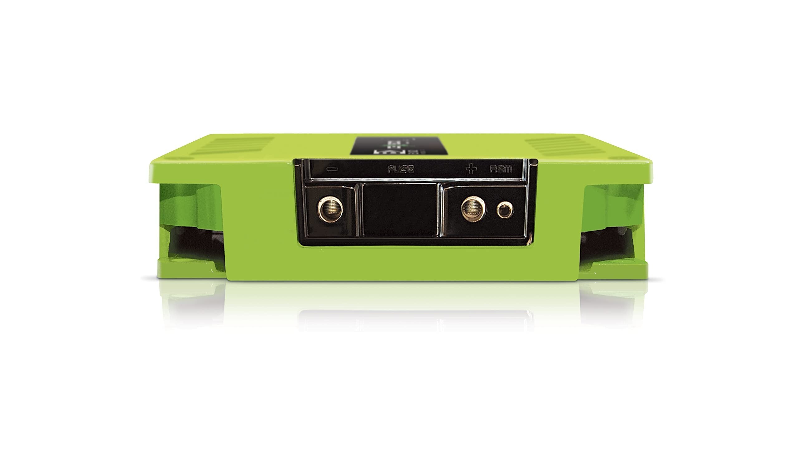 Banda 1-Ch. Vehicle Audio Bass Amplifier - 1600W High-Powered Mono Bass Amp w/Subsonic Filter and Low Pass Filter Stable at 1 ohm, LED Indicators, Sound Specialization, Green - BANDA ICEX1600.1GREEN