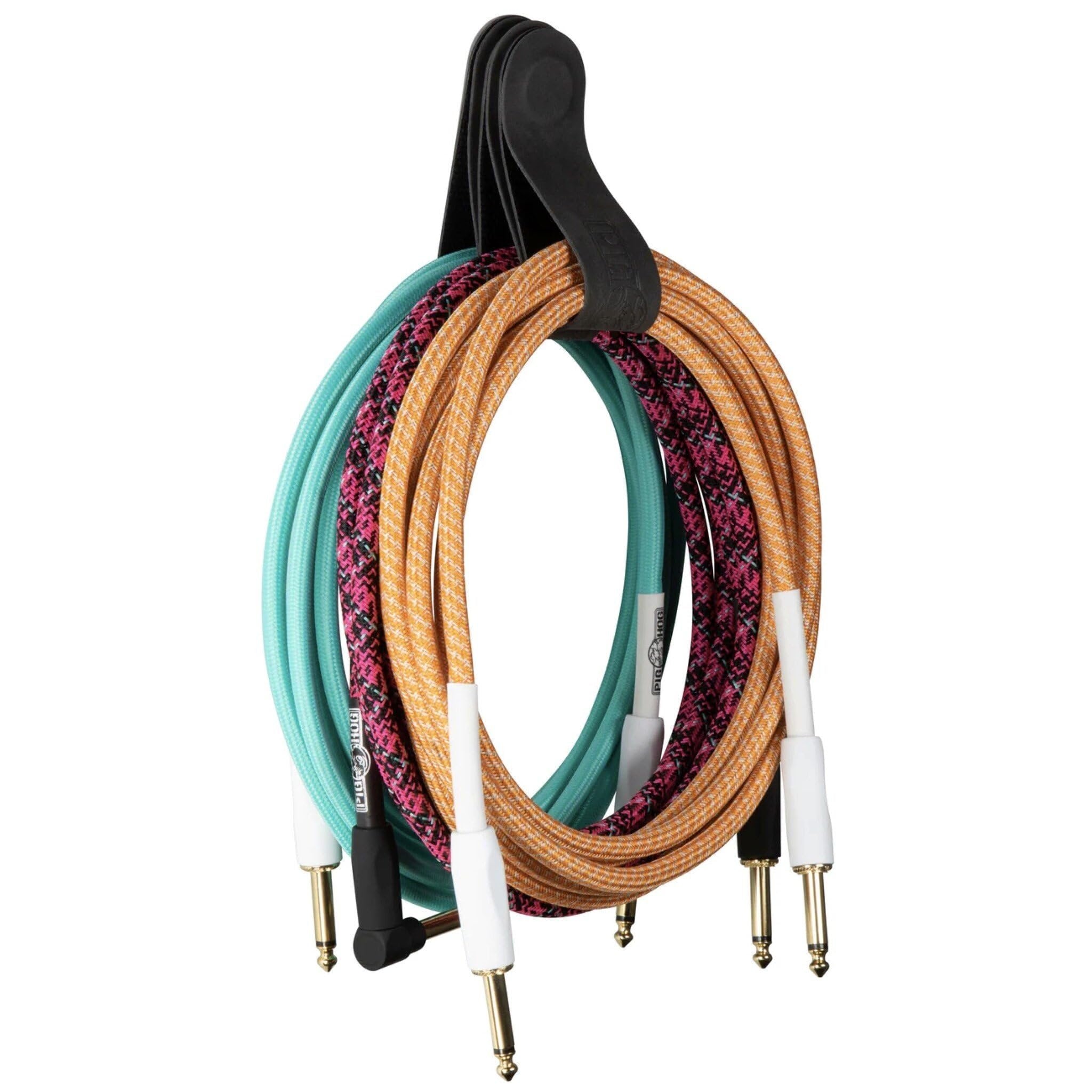Pig Hog PHMAGLOOP Magloop Magnetic Cable Organizer Durable Flexible Versatile Loops - 2 Pack