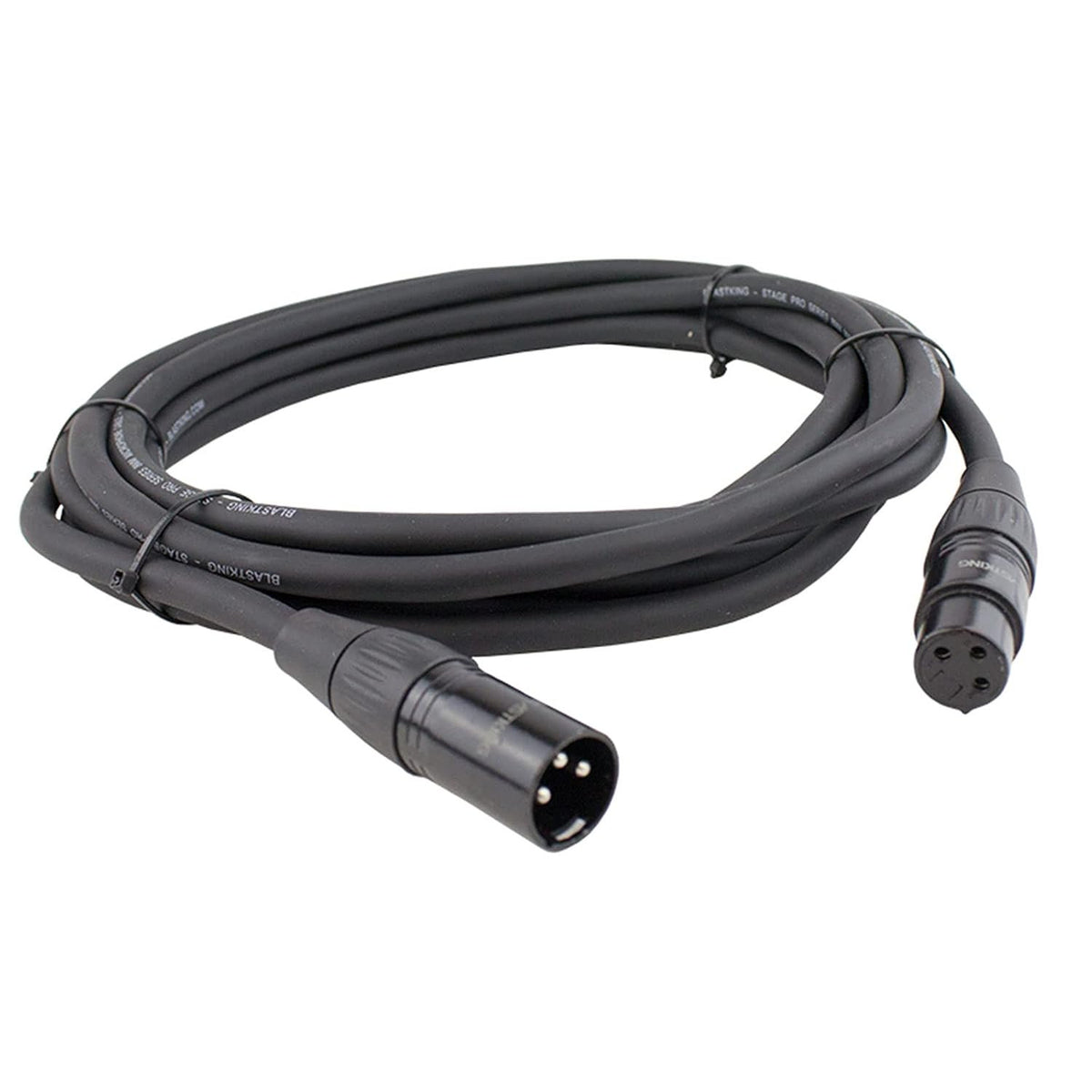 Blastking SP50XL XLR Male to Female Microphone Cable - 50 Feet, Black