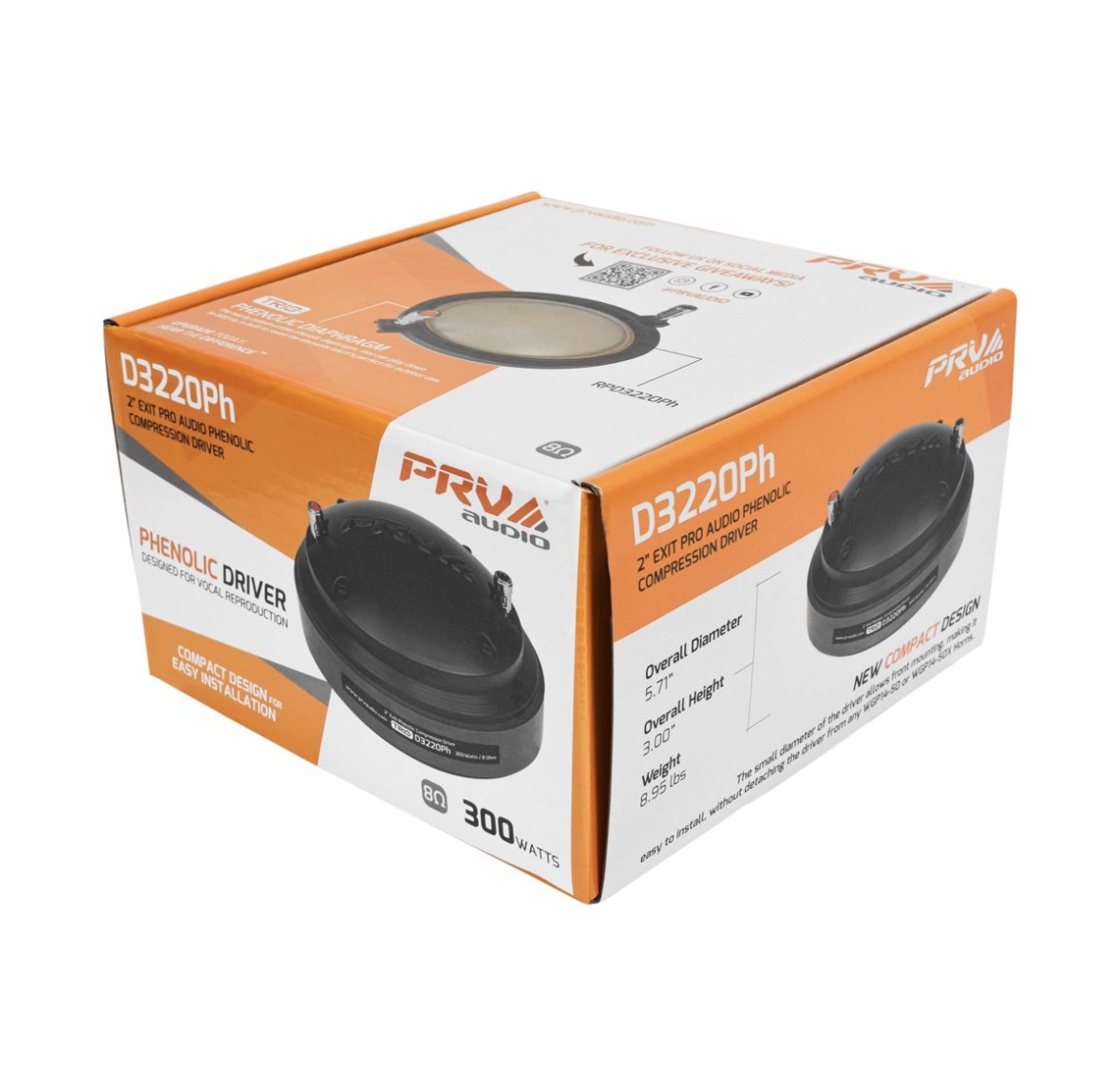 PRV D3220PH Pro Audio Phenolic Compression Driver