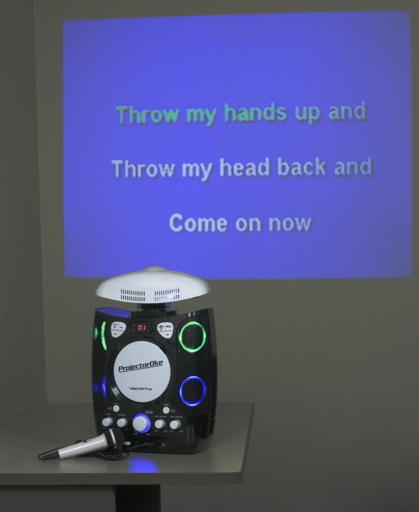VocoPro Projects Your CD+G Lyrics onto Any Flat Surface up to 120 inches in Size A-B Box (PROJECTOROKE)